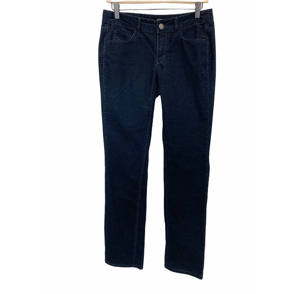 Loft Modern Straight Corduroy Pants Black Size 2 Women's 26 Low Rise Cords